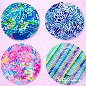 💓SET💓(4) Lilly Pulitzer kitchen saucers